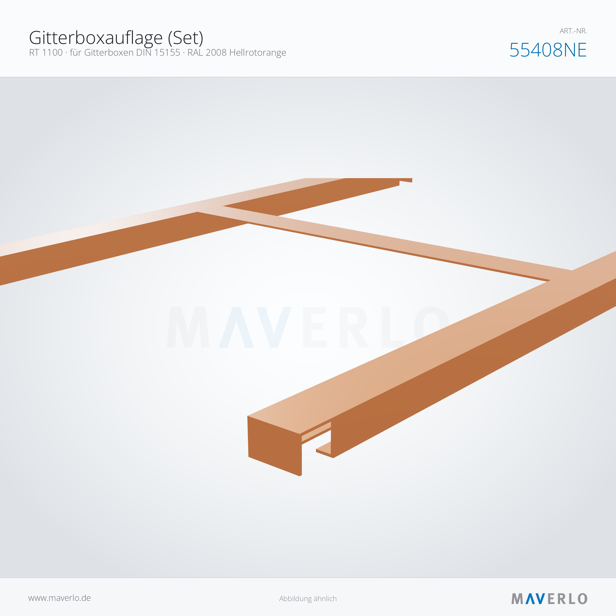 Gitterboxauflage RT 1100 – NEDCON NR1 Palettenregal, Art.-Nr. 55408NE (Detailansicht)