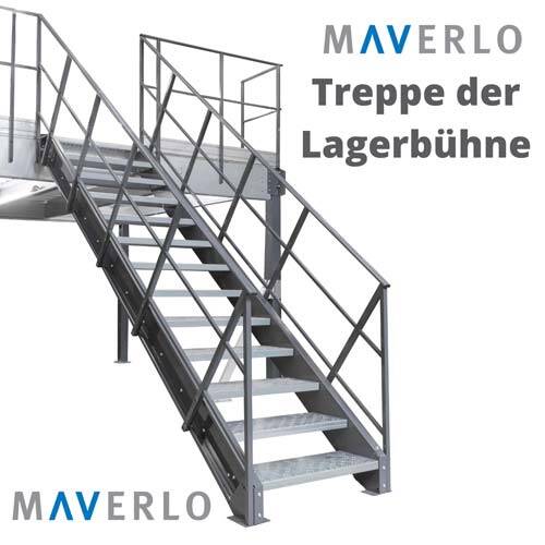 Treppe der Stahlbaubühne