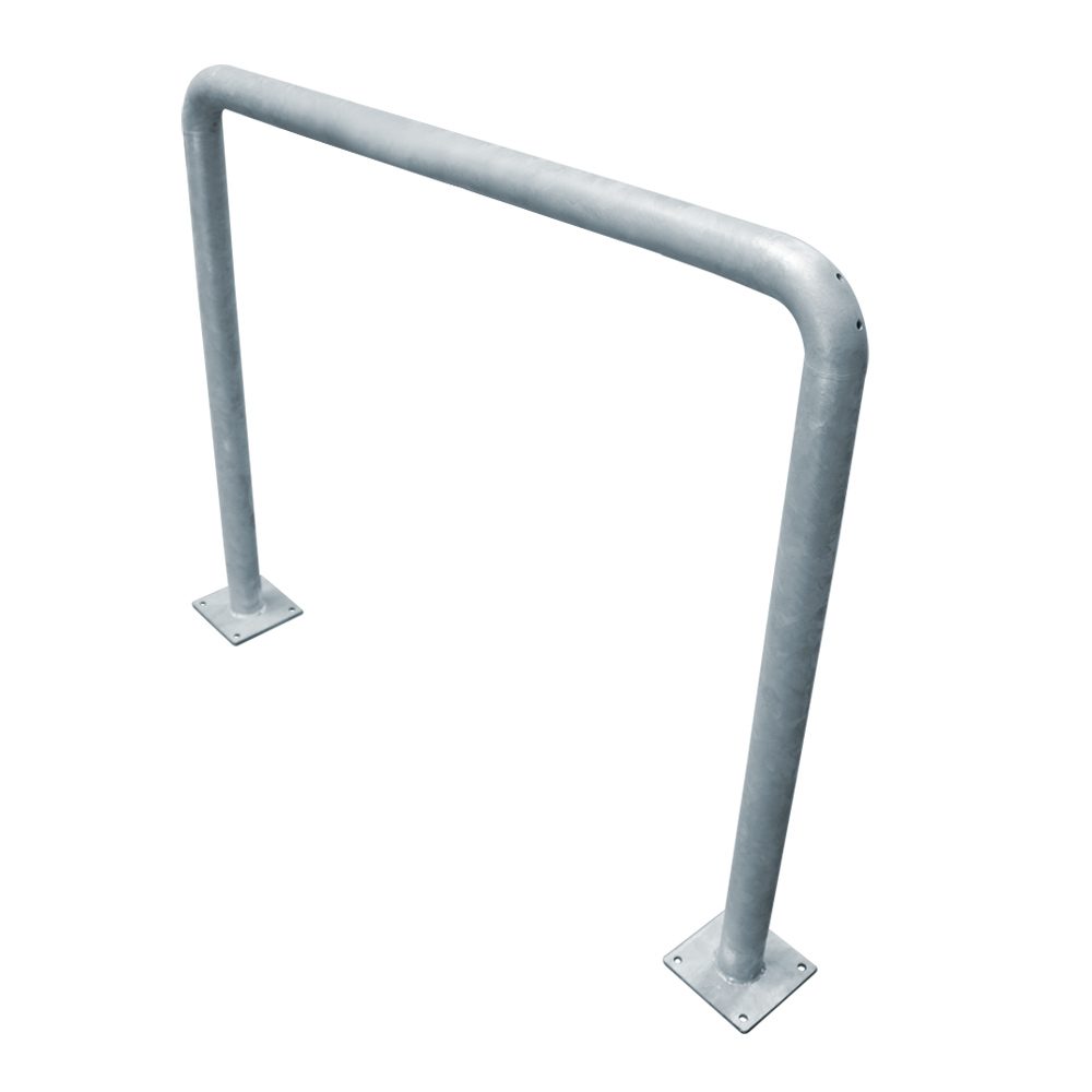 Rammschutzbügel, Ø 42,4 mm, H 1000 mm, L 500 mm, Stahl feuerverzinkt – Bild 3