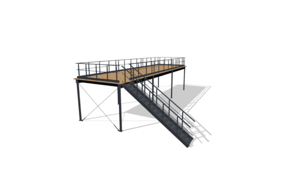Mezzanin als innovative Lagerlösung, Industrieaufbau und flexible Plattform
