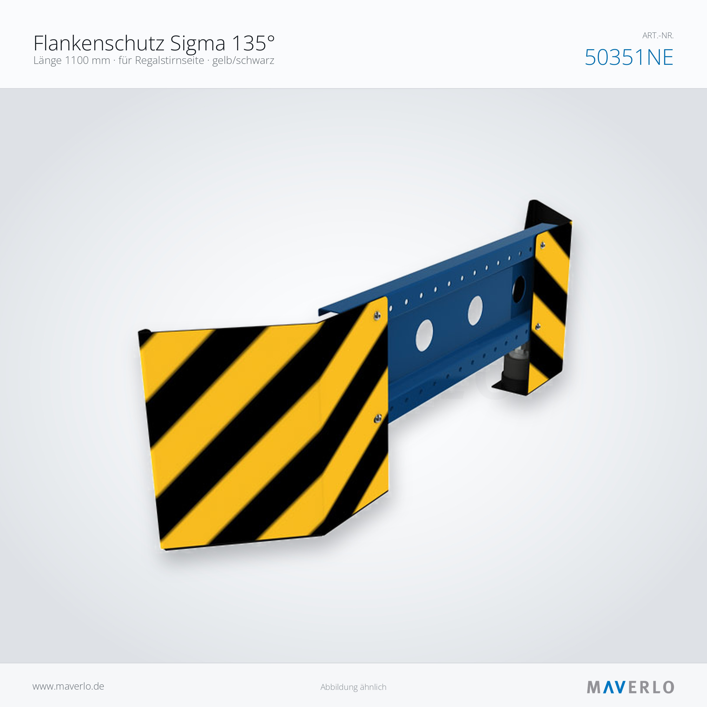 Flankenschutz Sigma 135° – NEDCON NR1 Palettenregal, Produktfoto