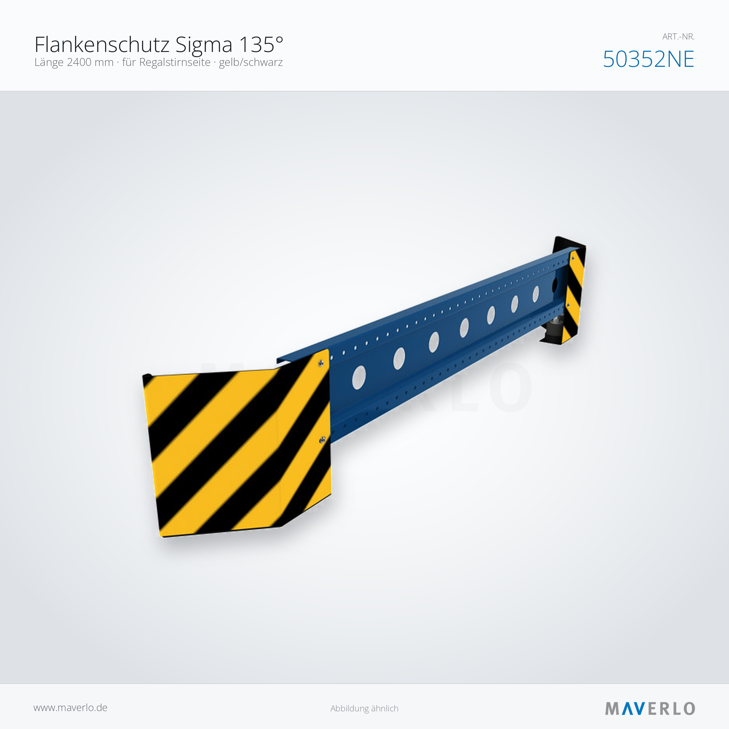 Flankenschutz Sigma 135° – NEDCON NR1 Palettenregal, Produktfoto