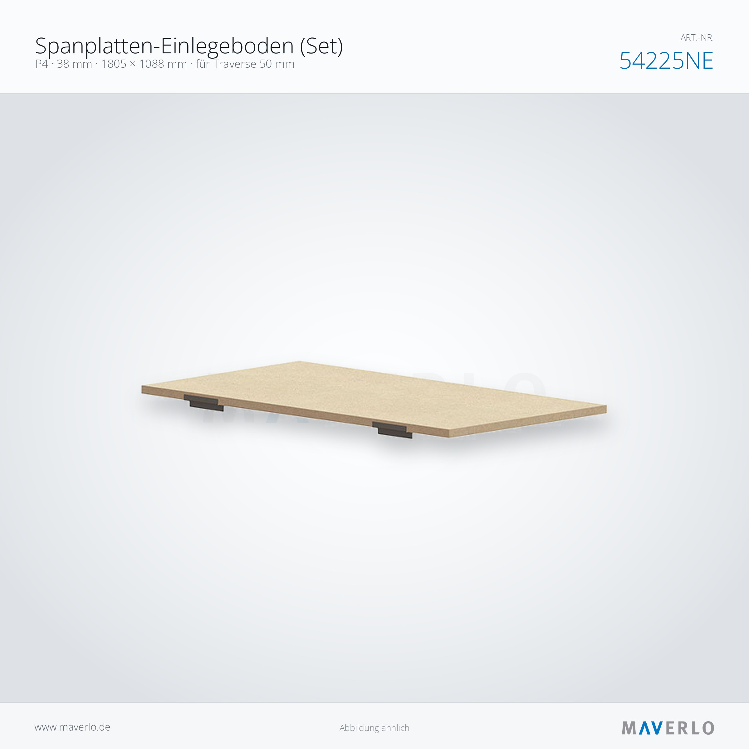 Set Chipboard P4 38mm 1805x1088, beam 50 – NEDCON NR1 Palettenregal, Art.-Nr. 54225NE, Produktfoto