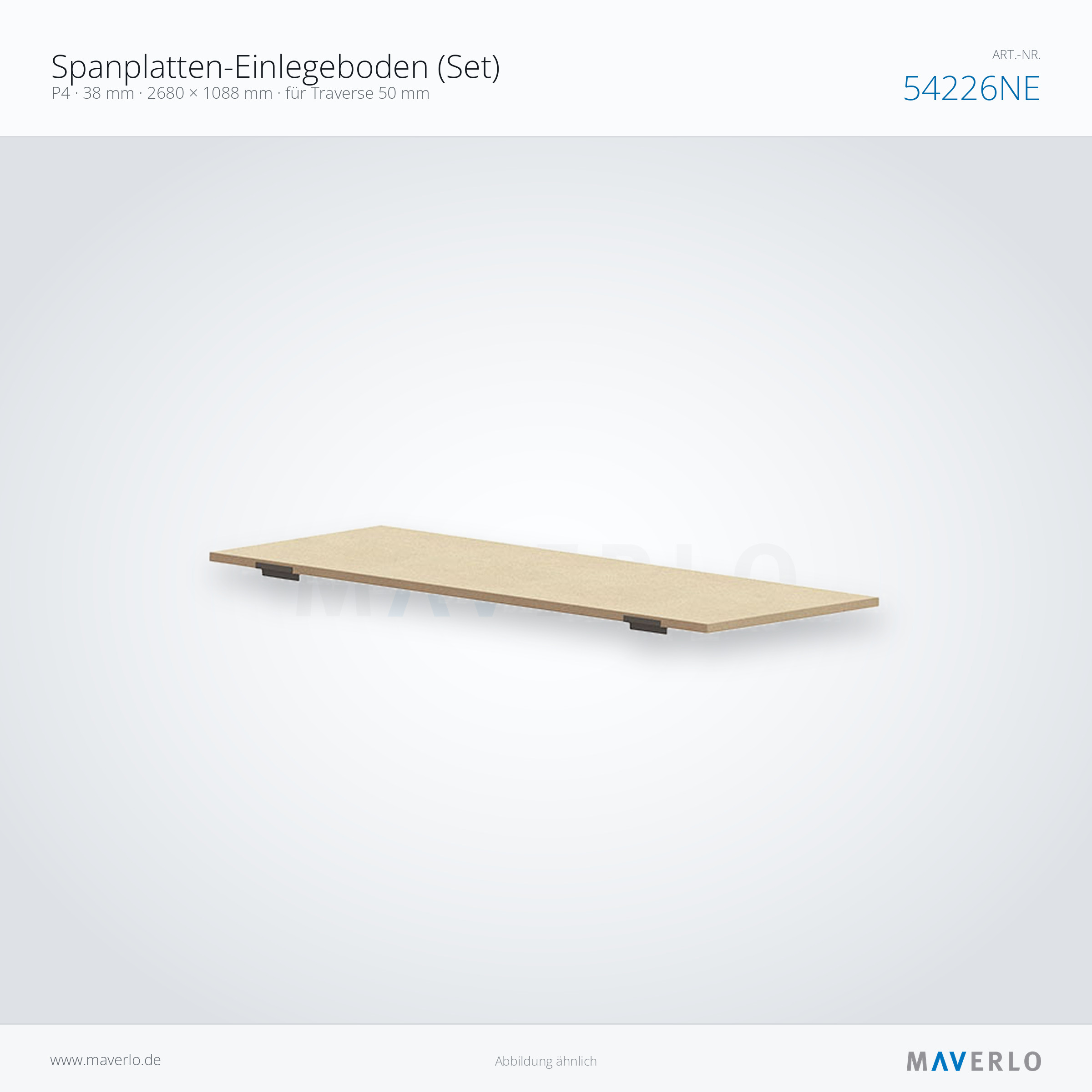 Set Chipboard P4 38mm 2680x1088, beam 50 – NEDCON NR1 Palettenregal, Art.-Nr. 54226NE, Produktfoto