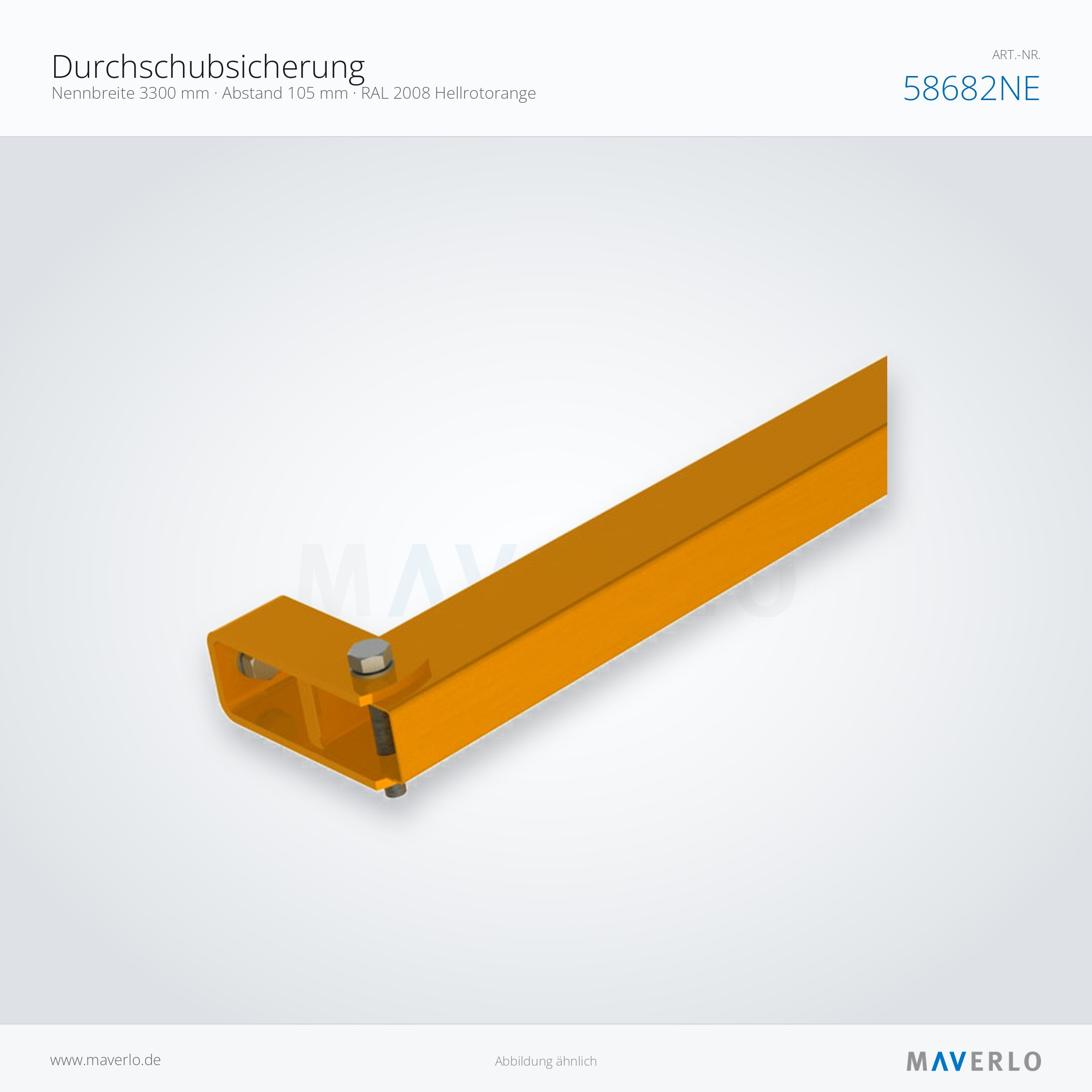 Set Durchschubsich. NBW3300 Abst105,2008 – NEDCON NR1 Palettenregal, Art.-Nr. 58682NE, Produktfoto