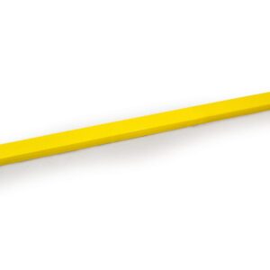Rammschutzplanke, Profil 100 x 40 mm, L 1250 mm, Stahl gelb/schwarz pulverbeschichtet