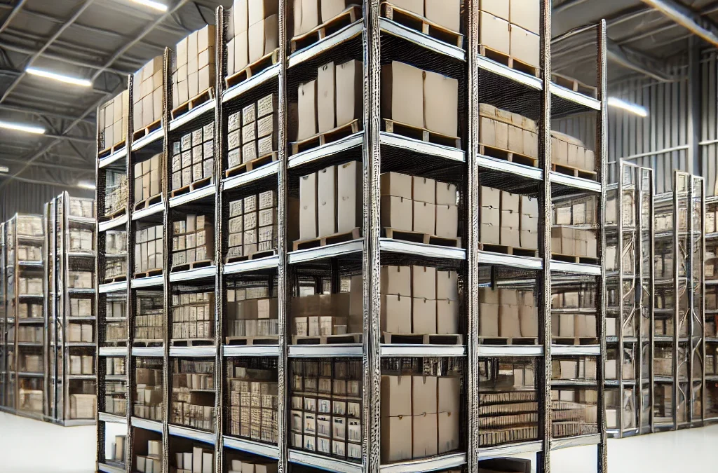 Ein robustes Fachbodenregal für die effiziente Lagerung von Kleinartikeln und Einzelteilen in Lagerhäusern und Logistikzentren, das sich durch seine Vielseitigkeit und einfache Montage auszeichnet. Ideal für die Organisation und schnelle Zugänglichkeit von Lagerbeständen, geeignet für verschiedene Branchen und Anwendungen. Das Fachbodenregal bietet eine flexible Lagerlösung, die an unterschiedliche Lageranforderungen angepasst werden kann, und trägt zur Optimierung der Lagerlogistik bei.