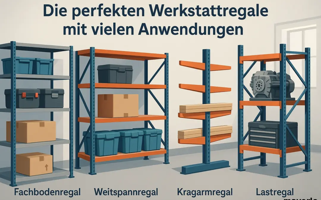 Die perfekten Werkstattregale mit vielen Anwendungen – So finden Sie das passende Regal für Ihre Werkstatt